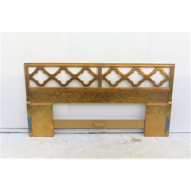 Hollywood Regency Gold King Size Headboard Chairish