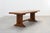 Brown Vintage Oak Trestle Table with Pegged Stretcher, France, 1950s For Sale - Image 8 of 18