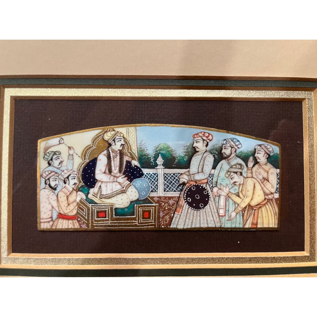 A Mughal miniature painting, a style that originated in the Mughal Empire during the 16 to 18 centuries. Key features and...