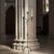 Hand Forged Iron Floor Candelabra 49″ (124cm) Antique Copper Patina 3-Arm Wide Base Stable Candle Holder Rustic Decor For Sale - Image 4 of 8