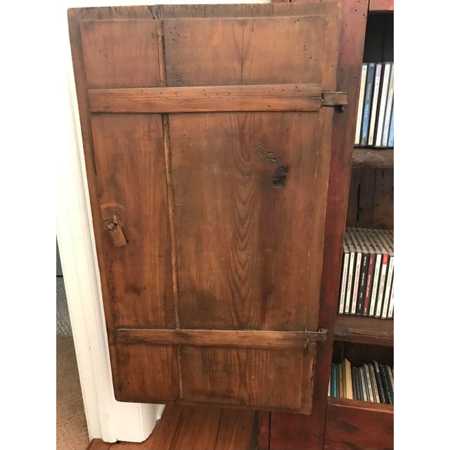 French Country Early 19th Century Painted Alsatian Cupboard For Sale - Image 3 of 11