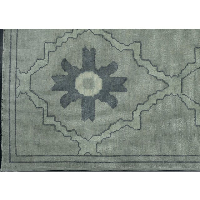 Turkish Oushak Runner Rug 2'11" x 11'2" #18100 For Sale - Image 4 of 8