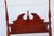 1980s 1980s Cherry Queen Size Headboard Foot Board Rails and Supports For Sale - Image 5 of 11