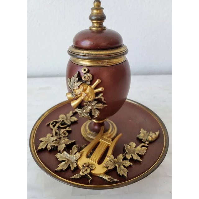 French 19th Century French Neoclassical Inkstand For Sale - Image 3 of 11