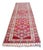 1970s 1970s Runner Kurdish Hand-Knotted Rug Pink Hallway Decor Kitchen Floor Accent 3x11 Ft Approx For Sale - Image 5 of 18