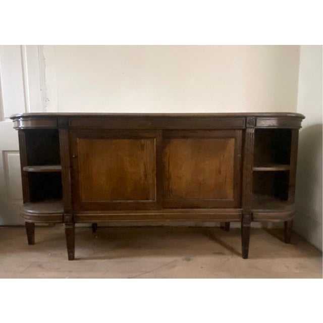 1900 Antique Oak Apothecary Pharmacy General Store Counter Cabinet Glass Case For Sale - Image 11 of 12