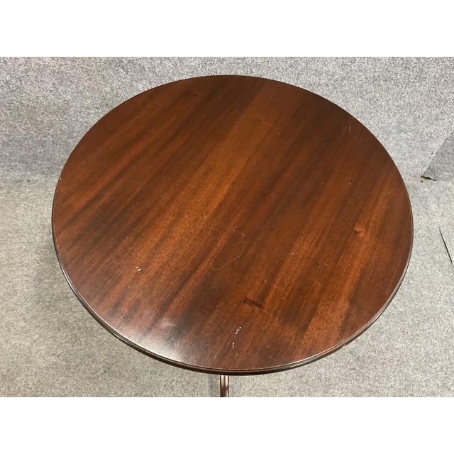 Brandt 1930s Brandt Mahogany Spider Leg Side Table - Georgian Style For Sale - Image 4 of 5