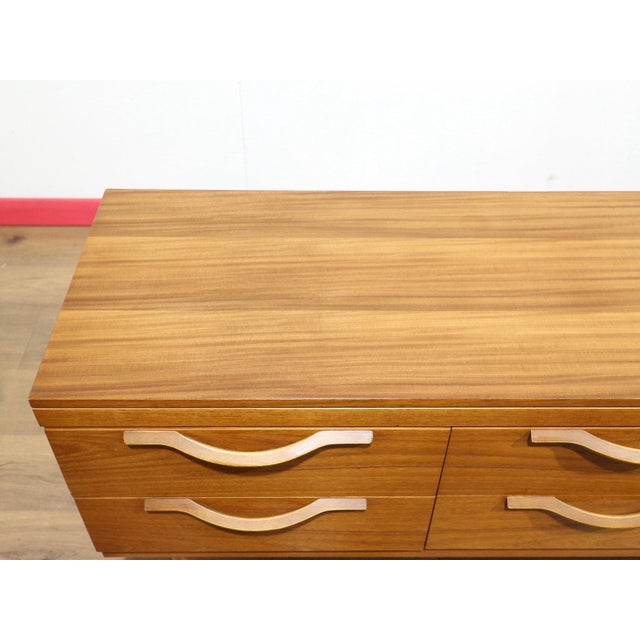 Wood Mid Century Modern Vintage Teak Dresser Drawers by Stonehill Danish Style For Sale - Image 7 of 11