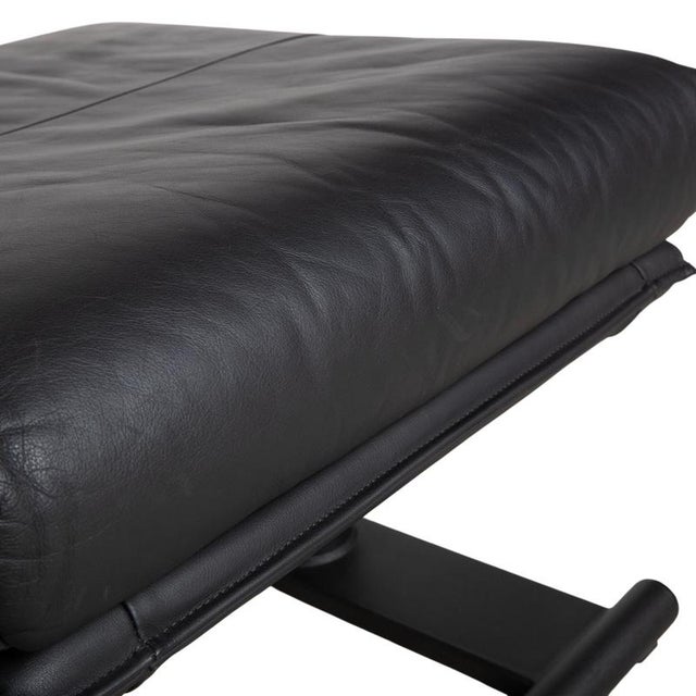 Black Leather BMP 418 Stool from Rolf Benz For Sale - Image 4 of 13