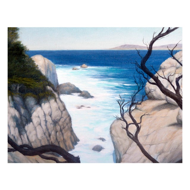 American "Through the Shadows, Pt. Lobos", Monterey Seascape by Max Flandorfer For Sale - Image 3 of 5