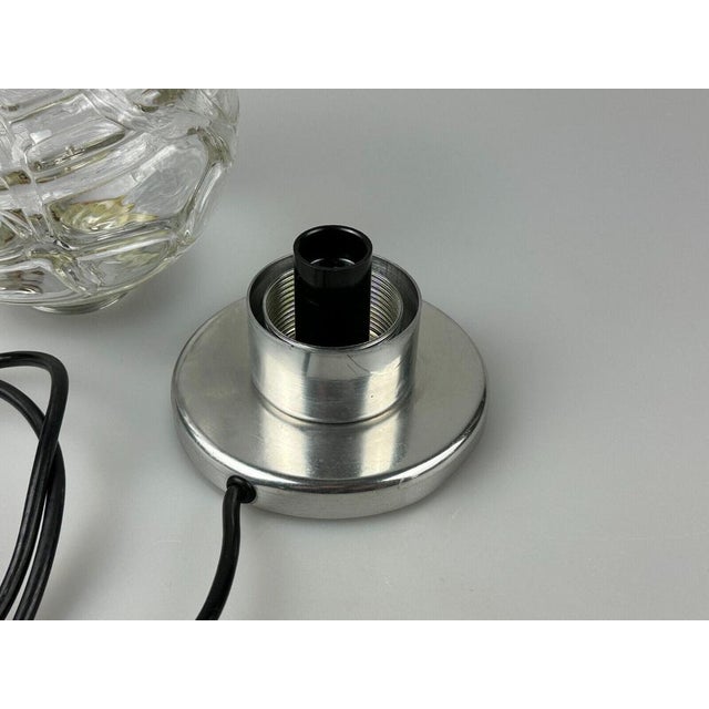 Mid-Century Modern Space Age Chrome & Glass Table Lamp from Doria Leuchten, 1970s For Sale - Image 3 of 18