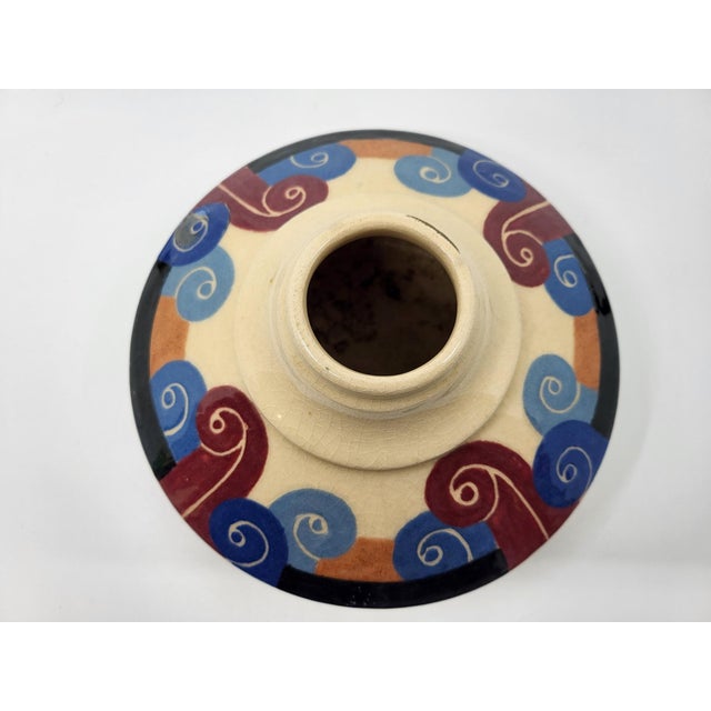 Art Deco Ceramic Vase from Simone Larrieu, 1930s For Sale - Image 14 of 16