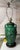 Antique Green Aapplied Flower AWAJI POTTERY Vase, made into a lamp. Lamp Measurements: Vase alone-15”, Total height-30 “,...