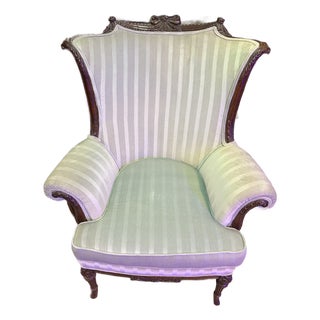 Hollywood Regency Barrel Back Arm Chair Early 20th Century For Sale