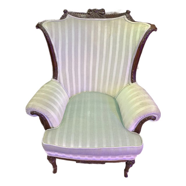 Hollywood Regency Barrel Back Arm Chair Early 20th Century For Sale