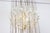 White Delicate Gilt Brass Crystal Chandelier by Palwa, 1970s For Sale - Image 8 of 14
