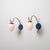 Pair of italian wall sconces dating from the 1950s, characterized by a sculptural composition and a distinctive...