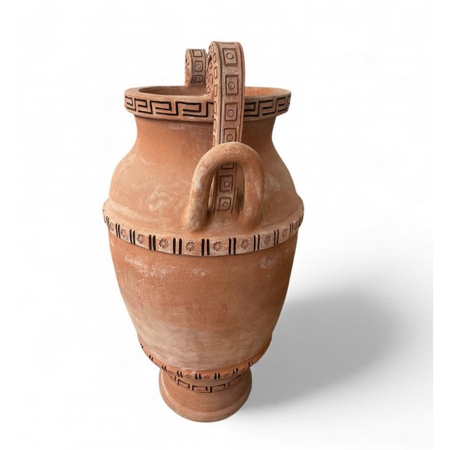 Monumental Tuscan Terracotta Volute Krater Urn – Handcrafted in Italy For Sale - Image 4 of 7