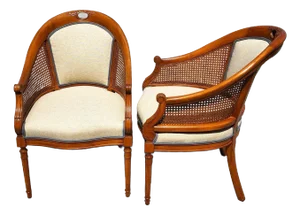 Vintage French Regency Chairs Pair