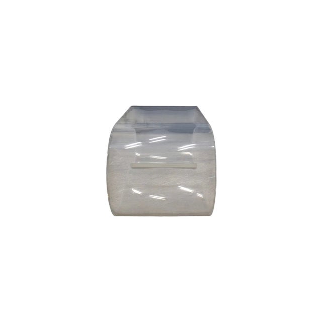 1970s 1970s Karl Springer Style Lucite Scroll Coffee Table For Sale - Image 5 of 8