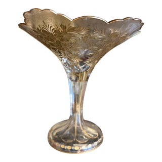 Late 19th Century French Gilded Bonbon Dish For Sale