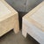 Beige Pair of Vintage Beige Wood & Travertine Side Tables For Sale - Image 8 of 12