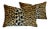 Hollywood Leopard Spot Safari Velvety Cotton Feather/Down Pillows - Pair For Sale