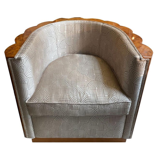 Black Art Deco Armchair, 1930s For Sale - Image 8 of 9