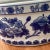 Navy Blue Vintage Chinoiseries Handcrafted Blue & White Footbath Planter With Handles For Sale - Image 8 of 12