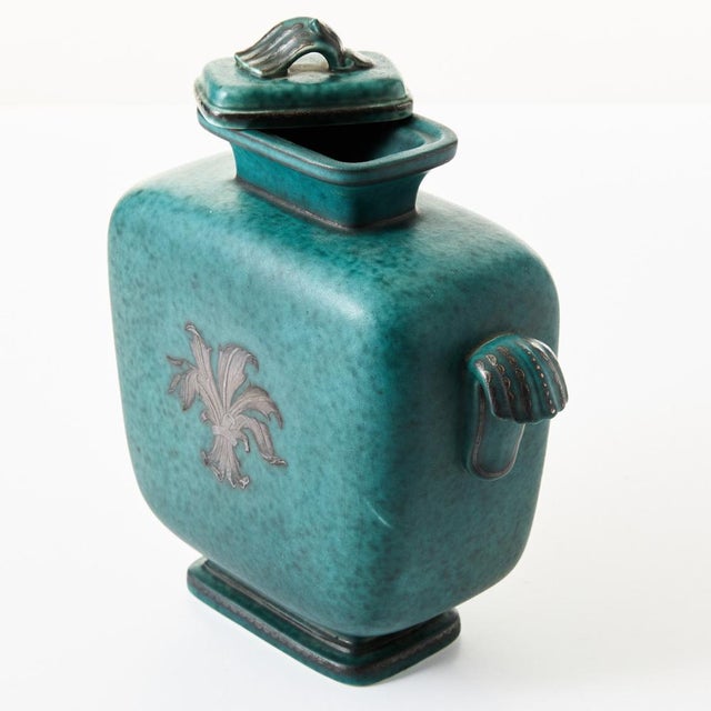 1940s Argenta Lidded Urn by Wilhelm Kåge for Gustavsberg, 1940s For Sale - Image 5 of 7