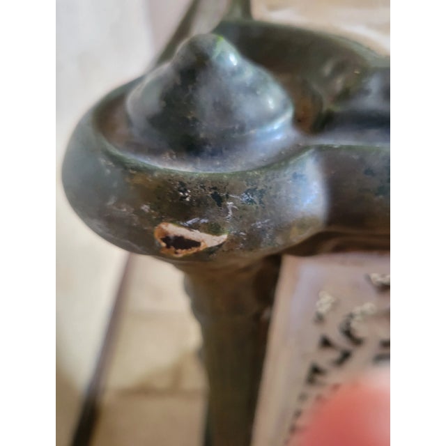 White Antique 1910s Belgium Calorifere Enameled Stove For Sale - Image 8 of 12