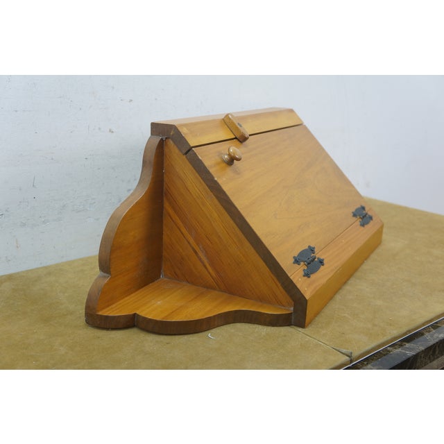 Late 20th Century Vintage Pine Country Farmhouse Corner Cabinet Medicine Cupboard 27" For Sale - Image 5 of 12