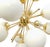 Fabio Ltd 21st Century Diciotto Polished Brass Glossy White Murano Sputnik Chandelier by Fabio LTD For Sale - Image 4 of 4