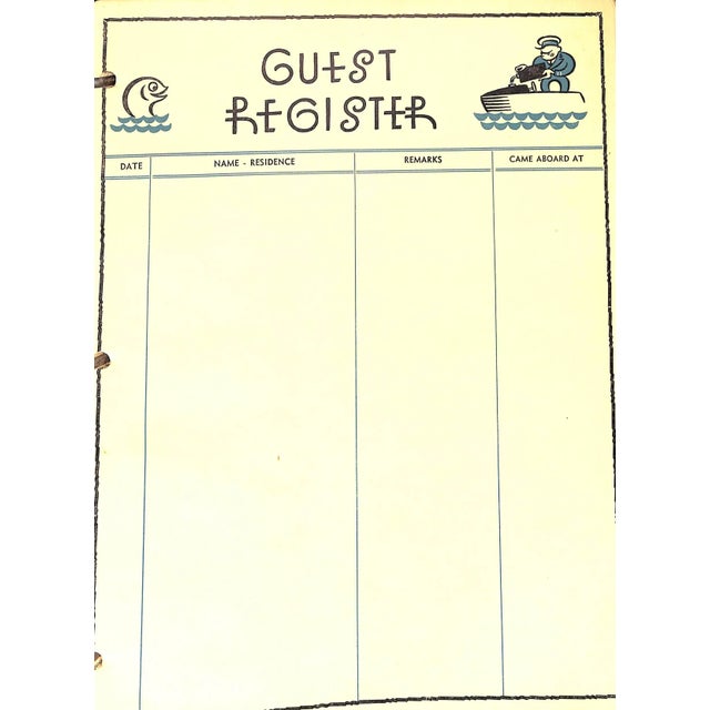 Diesel Marine & Equipment Corp. 1934 11 5/8" x 9 3/4" w/ 3-Ring Binder w/ Pebble Leatherette Boards Egregii Hospites