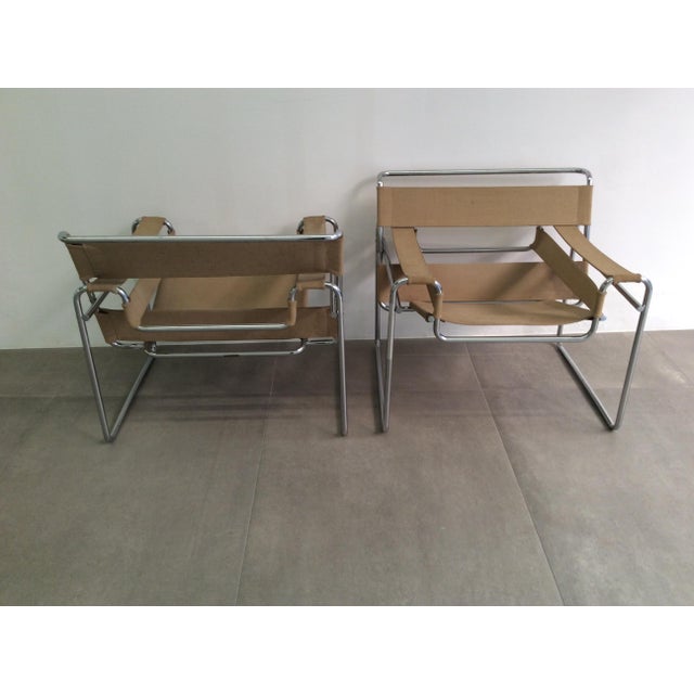 Gavina Wassily Armchairs by Marcel Breuer for Gavina, 1960s, Set of 2 For Sale - Image 4 of 17