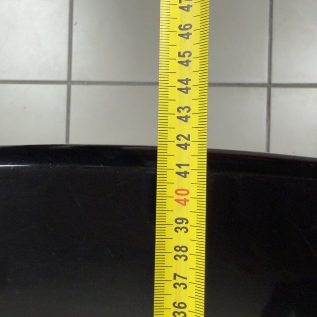 Console Table in Black Lacquered Wood For Sale - Image 9 of 11