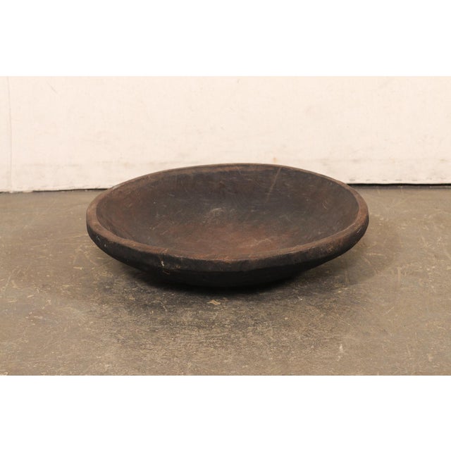 Tribal Antique Sumatran Hand-Carved Wooden Bowl For Sale - Image 3 of 8