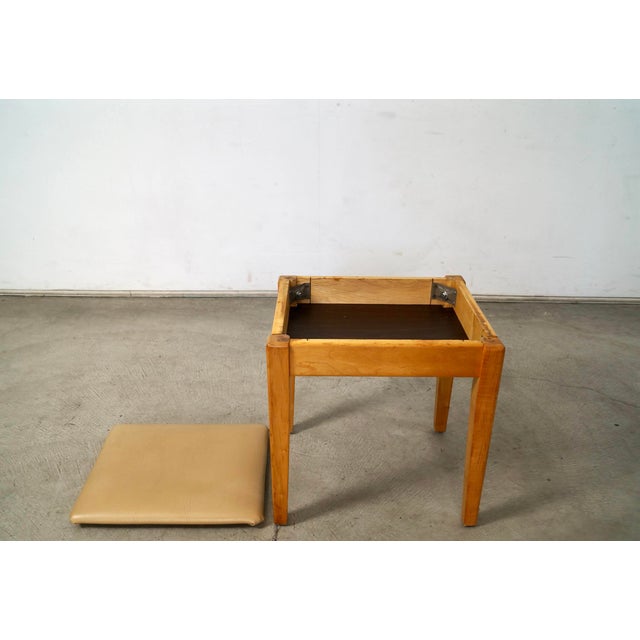 Mid-Century Modern 1950’s Mid-Century Modern Birch Piano Stool For Sale - Image 3 of 12