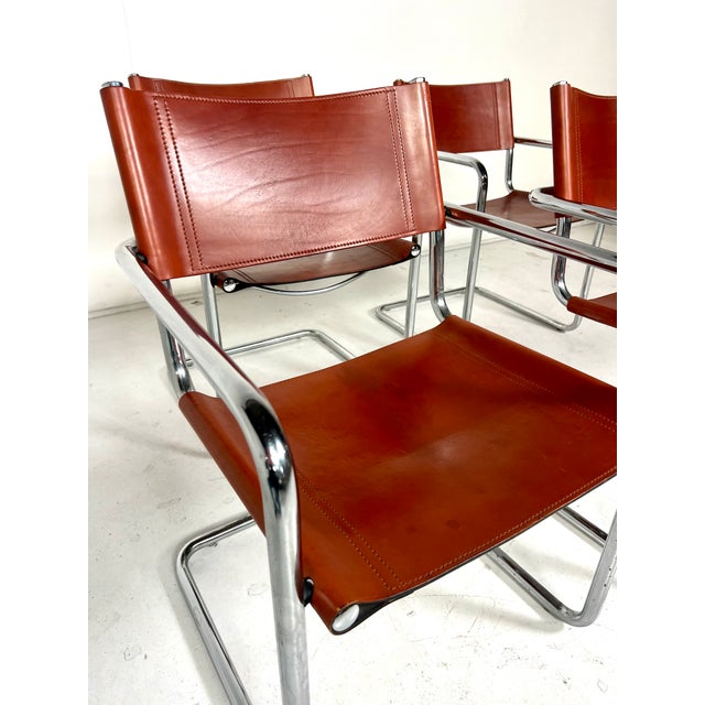 Bauhaus Vintage Cantilever Chairs by Matteo Grassi, 1970s, Set of 4 For Sale - Image 3 of 10