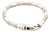 1990s Tiffany & Co Estate German Zig Zag Bracelet 7.5" Sterling Silver 4.5 mm For Sale