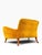 Italian Mid-Century Modern Sculptural Wing Arm Loveseat | Restored in Saffron Velvet | C. 1950s For Sale - Image 10 of 11