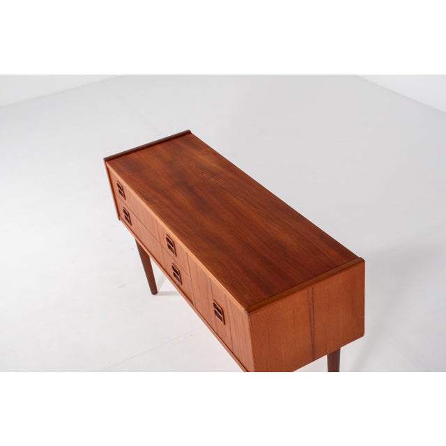 Brown Mid-Century Modern Danish Teak Chest of Drawers, 1960s For Sale - Image 8 of 12