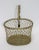 This stylish and chic woven brass basket will make a perfect catchall for magazines, or perhaps for the dogs toys.
