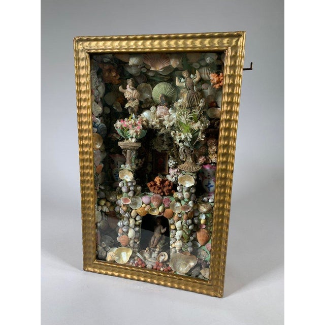18th Century Diorama of a nativity scene under glass, called "Paradise," 18th century. Composition For Sale - Image 5 of 7
