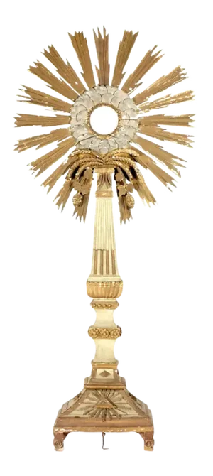 Early 19th Century Italian Giltwood Neoclassical Sunburst Monstrance