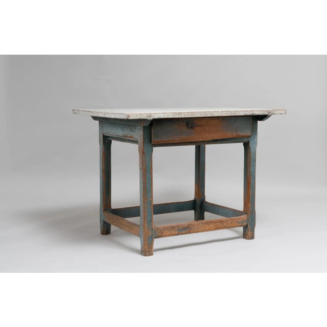18th-Century Swedish Baroque Country Table For Sale - Image 4 of 13