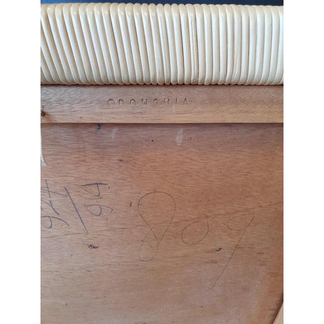 Block Island Cane Chairs with Leather Seats by John Hutton for Donghia / Set of 6 For Sale - Image 13 of 18