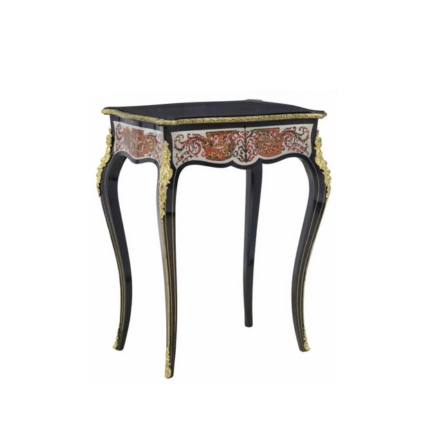A rare and exceptional French Napoleon III Second Empire Period (1852-1870) Boulle marquetry table. France, exquisite...