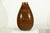 Large Artisan Ceramic Vase with Textured Amber-Brown Glaze and Teardrop Form For Sale In New York - Image 6 of 18