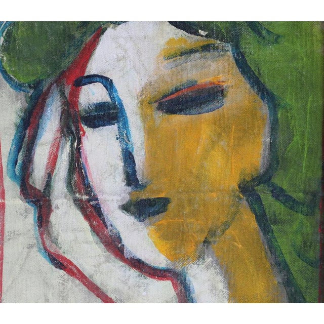 Hidden Portraits V, 1980s, Acrylic on Canvas, Framed For Sale - Image 6 of 10